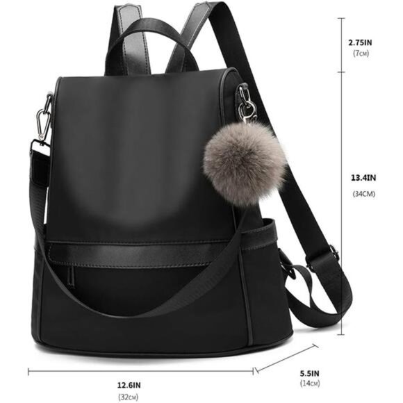 Women Backpack Purse Nylon Anti-theft Fashion Casual Lightweight Travel main image 7